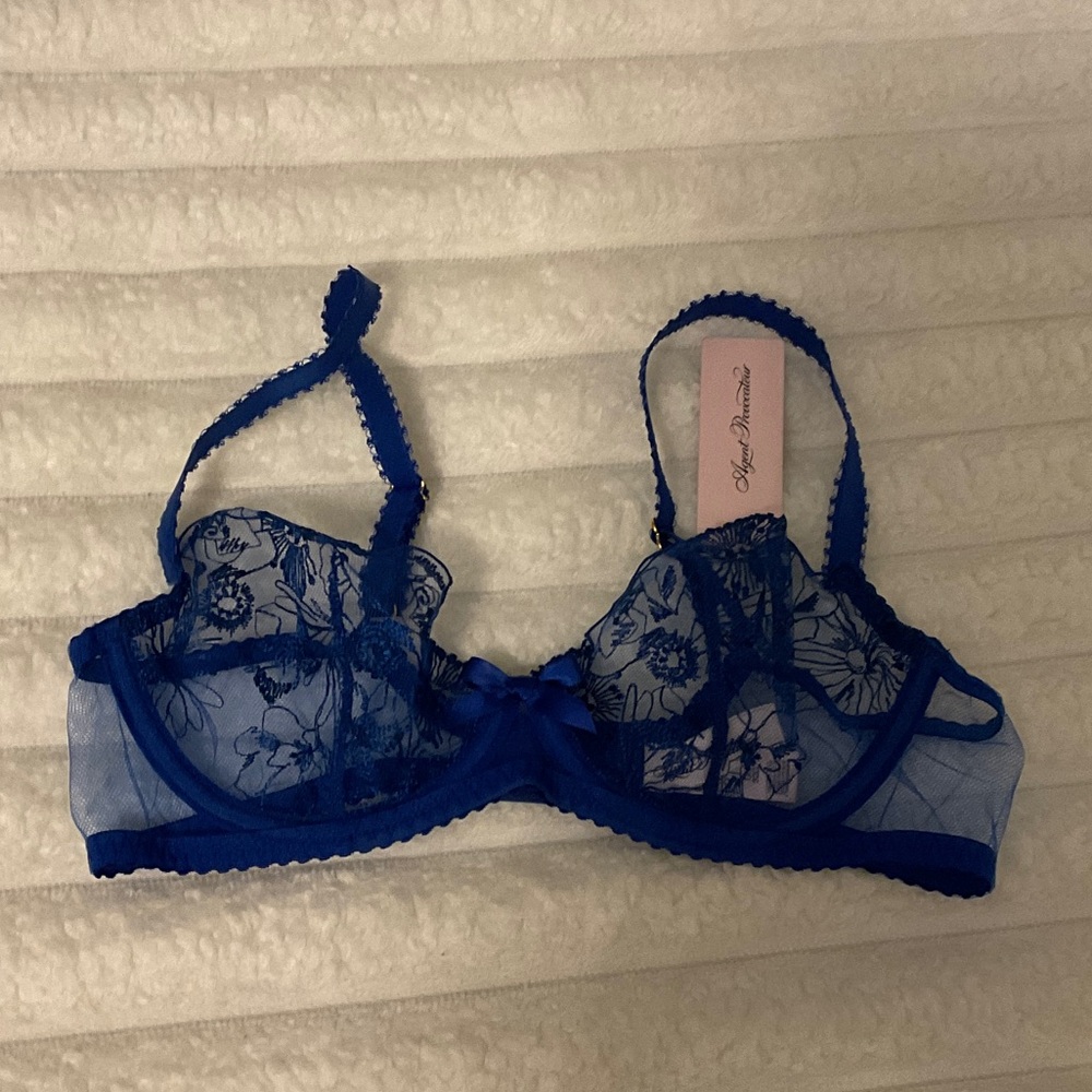 Agent Provocateur Blue Lace Bra